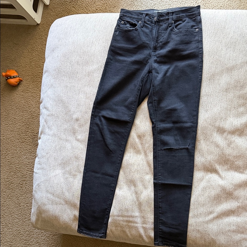 Banana Republic Black Skinny Jeans with Knee Detail